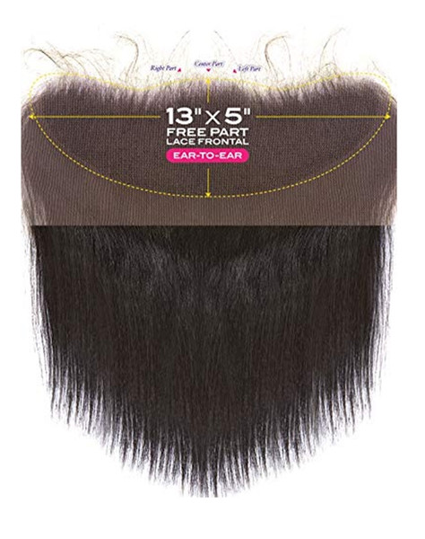 Janet Collection 100% Remi Human Hair HD Melt 13x5 STRAIGHT Lace Frontal Closure  12"/16"/18"  (NATURAL)