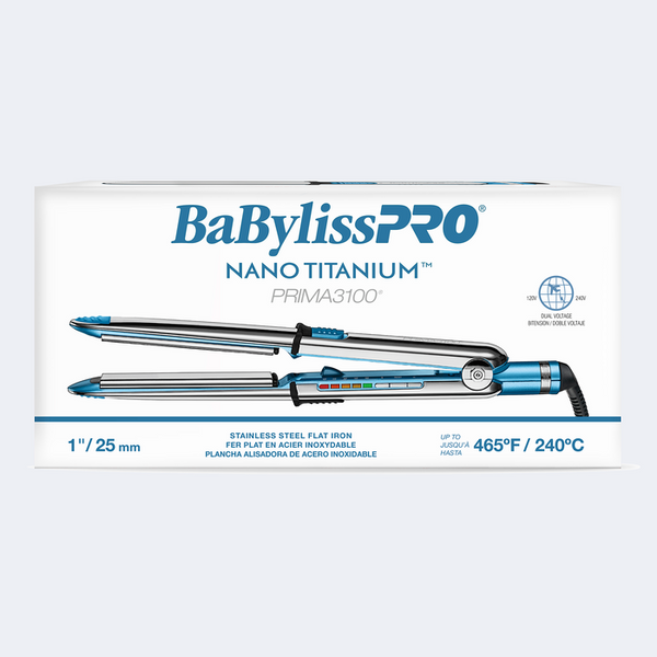 BabylissPro Nano Titanium Prima  1" Ionic Styling Iron