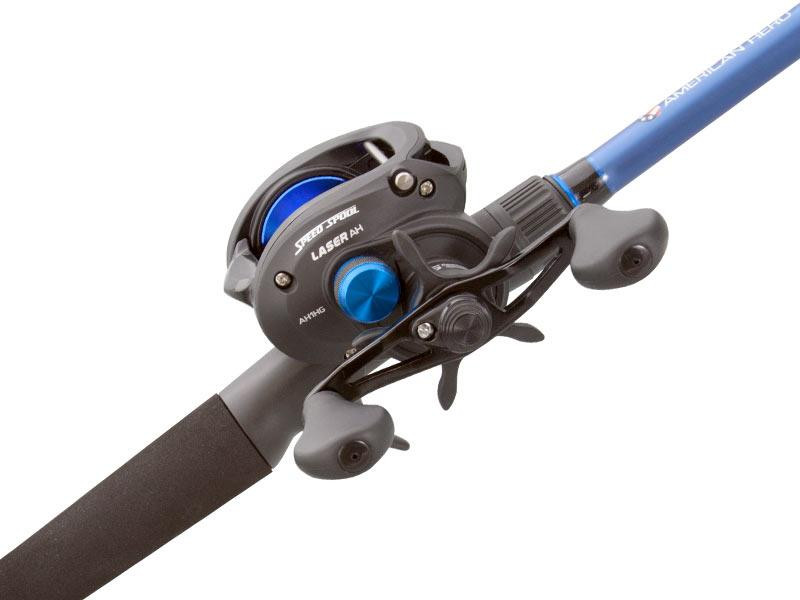american hero baitcast reel Camo and a Rulon max drag system with 15 lbs Lew's American Hero Speed Spool