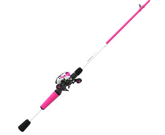 Zebco Roam Pink Baitcast Combo - 6'6
