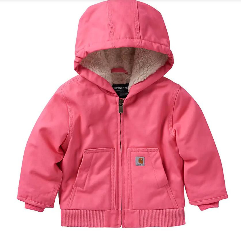 Carhartt Kid's Zip Front Canvas Insulated Hooded Active Jacket