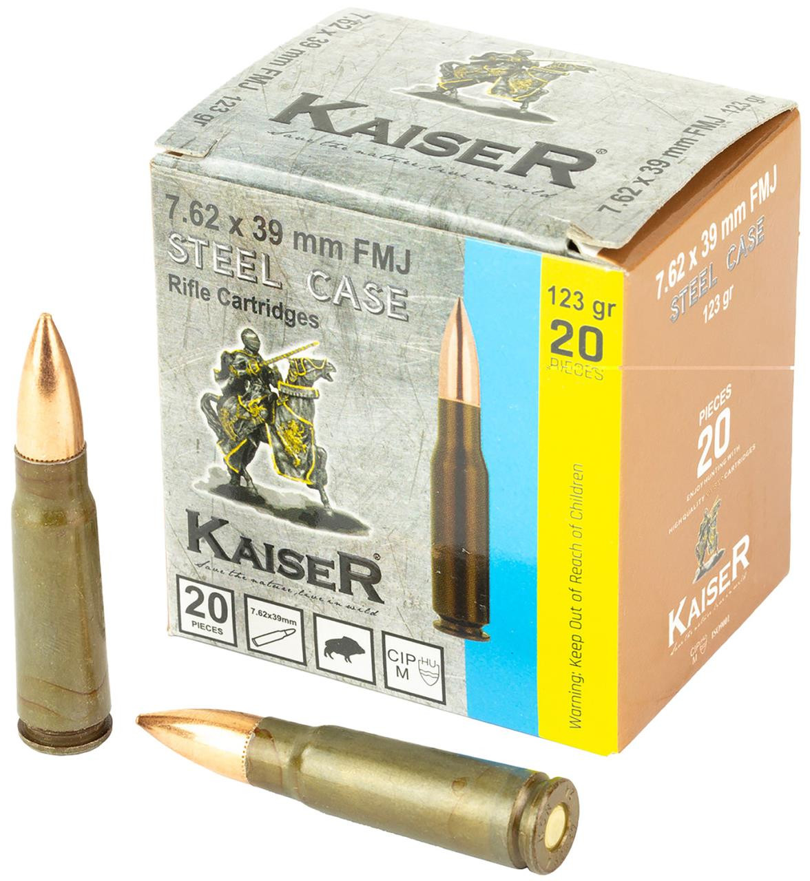 Century Arms Kaiser 7.62x39 - 123 Grain FMJ - 20 Rounds - Dance's