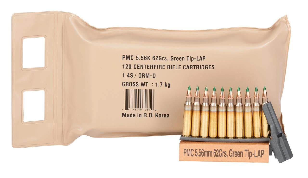 PMC X-TAC Battle Pack 5.56 NATO - 62 Grain LAP Green Tip - 3100