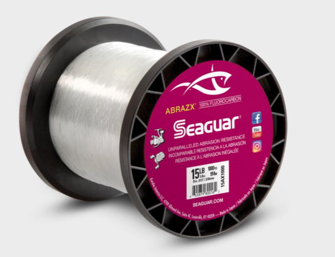 Seaguar AbrazX Fluorocarbon Line 17lb