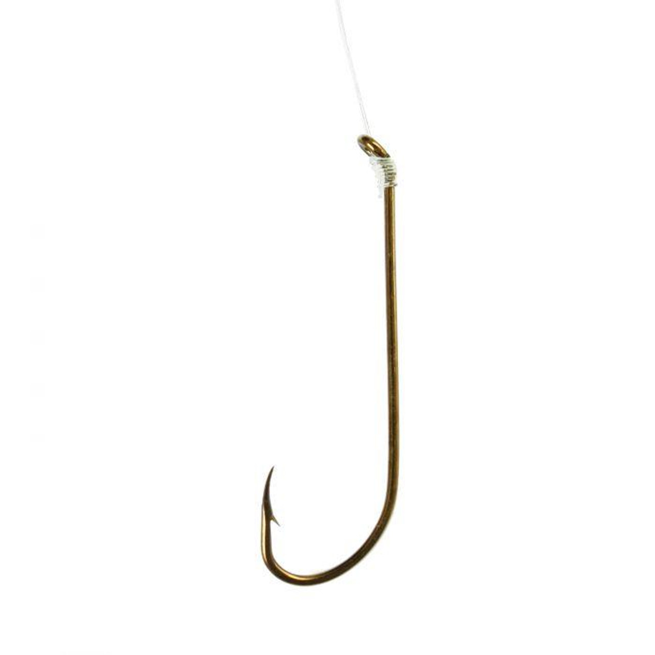 Eagle Claw 231XH-8 Double Line Snelled Hook Size 8 2x Long Plain