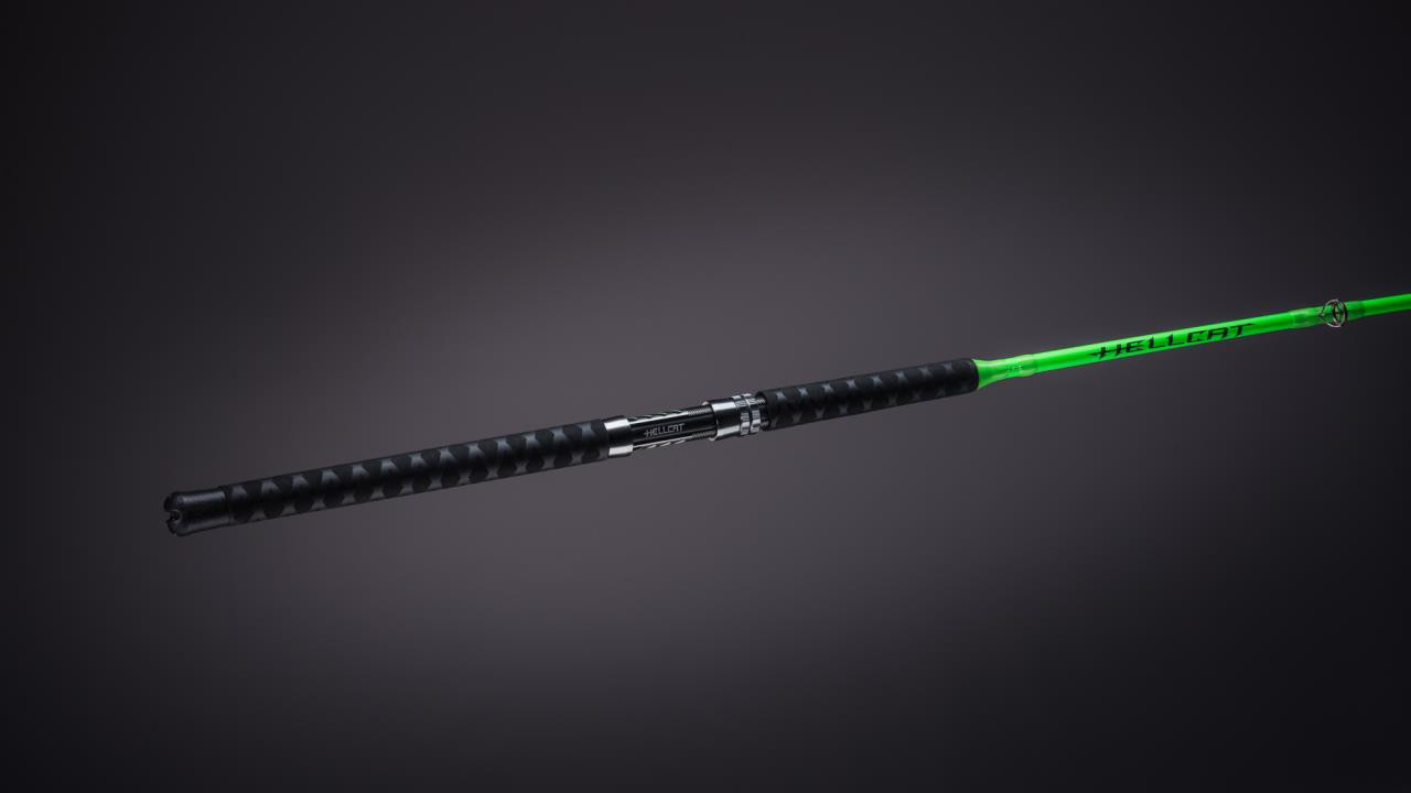 Catch The Fever Hellcat Casting Rod - 7' 6 - Heavy - Green - EVA Foam  Handle - Dance's Sporting Goods