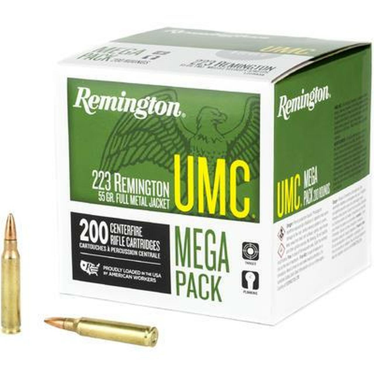 Remington Umc 223 Rem 55 Grain Fmj 3240 Fps 200 Rounds Dances Sporting Goods 