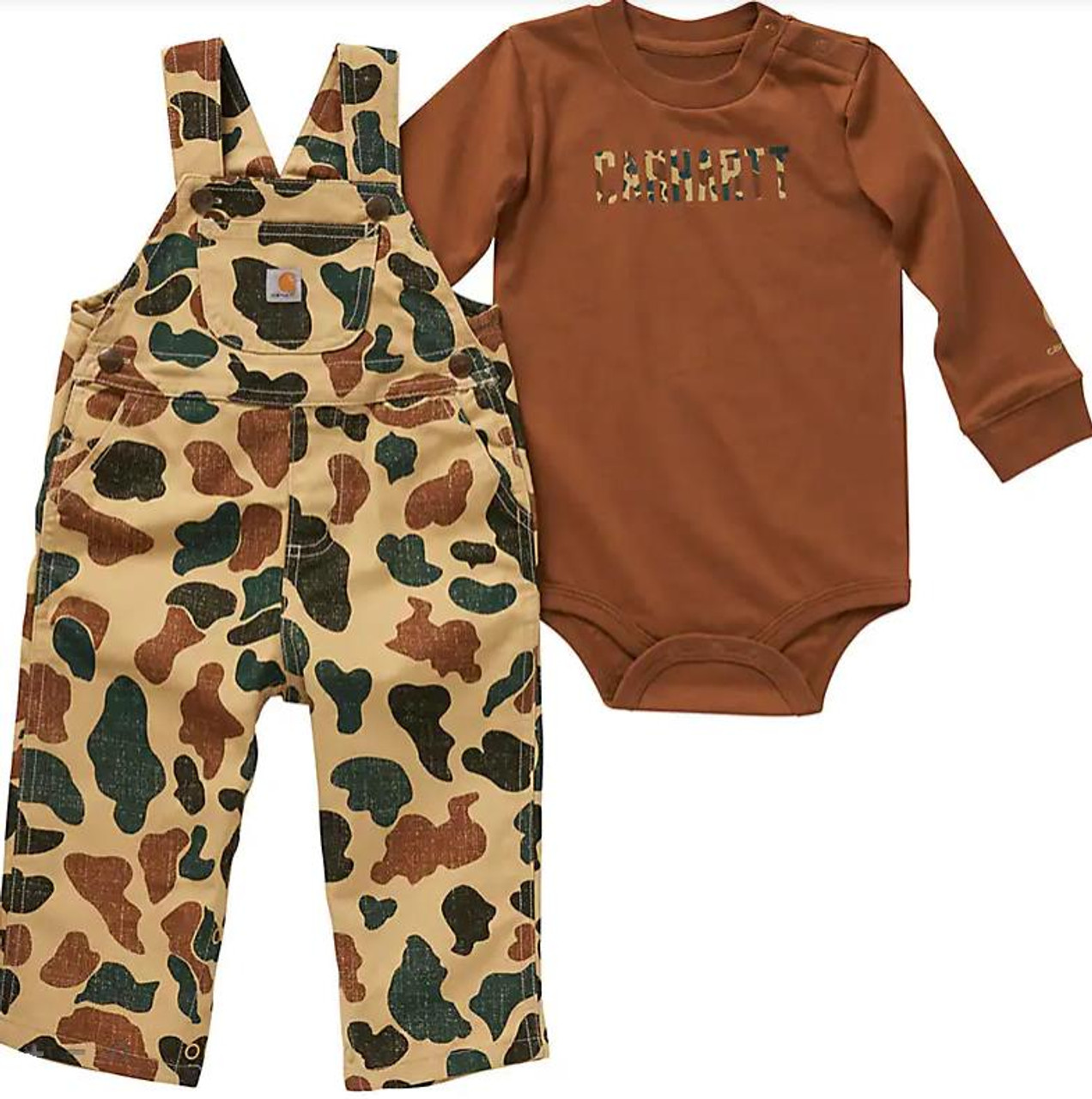 Carhartt camo discount overalls baby