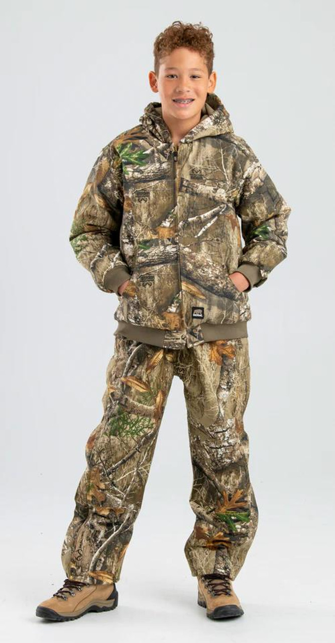 Youth Camo Softstone Duck Hooded Jacket