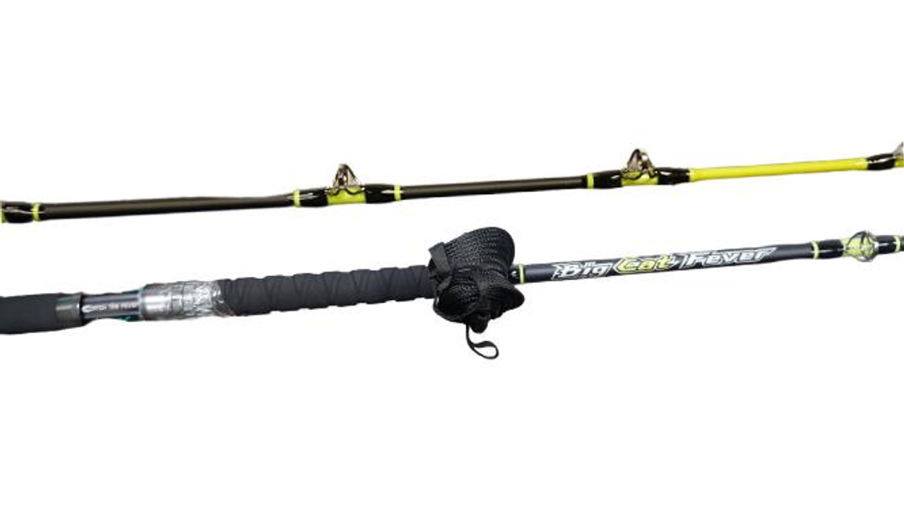 Catch The Fever Big Cat Fever Spinning Rod - 7'6 - Medium Heavy -  Chartreuse Limited Edition 2023 - EVA Foam Handle