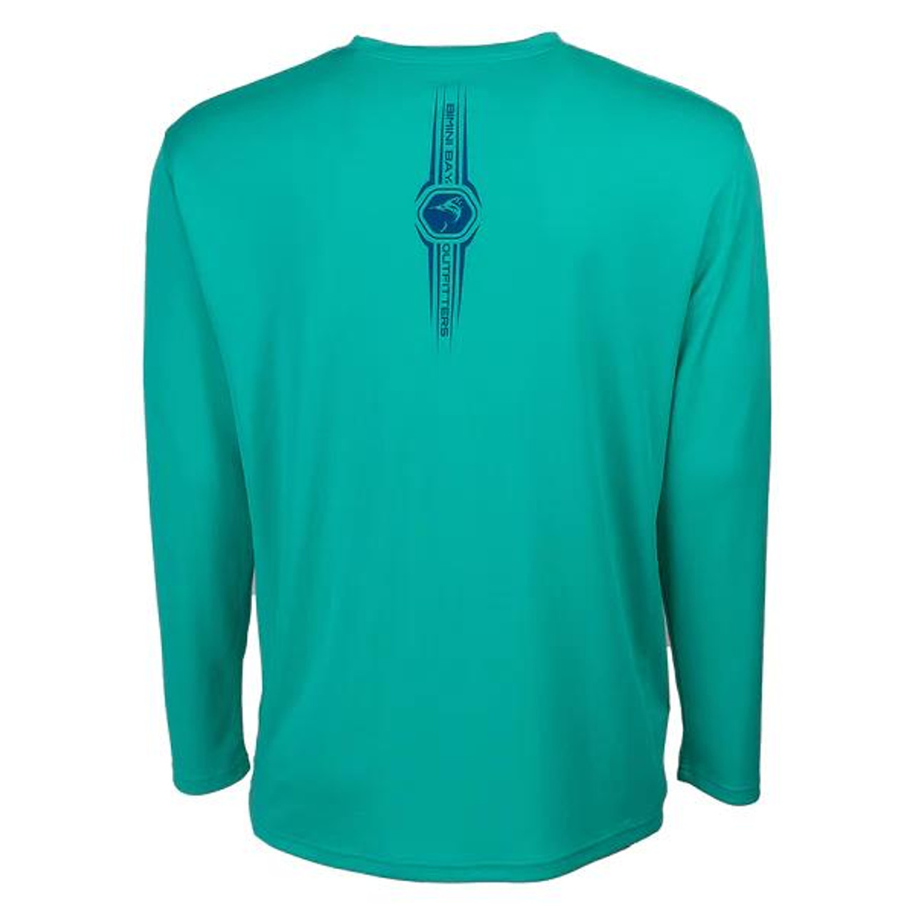 Bimini Bay Cabo Crew V Shirt with BloodGuard - Long Sleeve - Gulf Green -  Dance's Sporting Goods