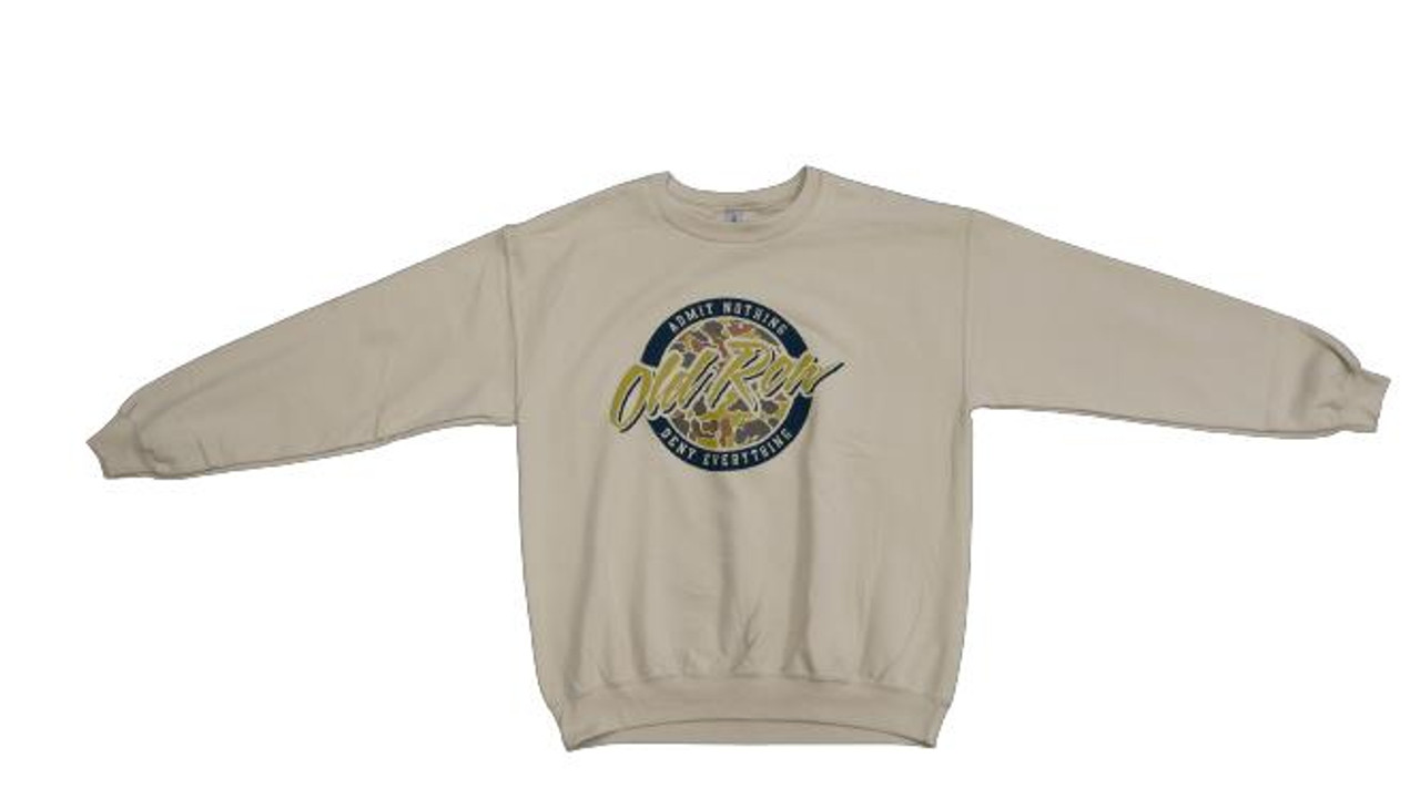 Old Row Camo Circle Logo Crewneck - Long Sleeve - Sand