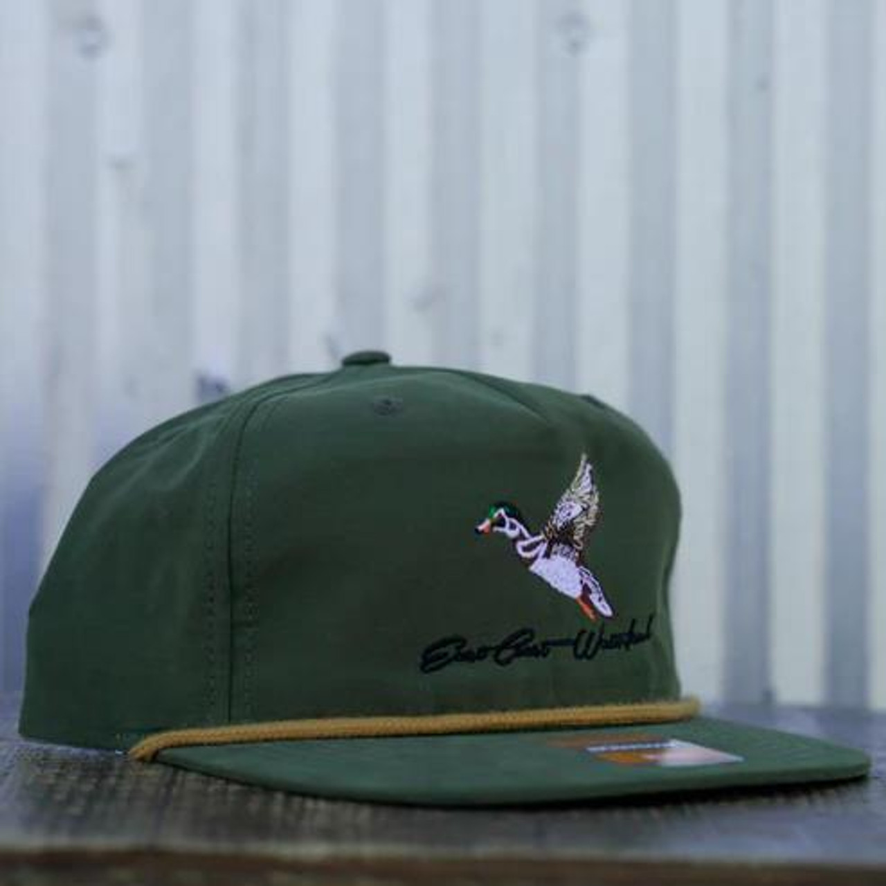 East Coast Waterfowl Embroidered Mallard Snapback - Loden / Camo