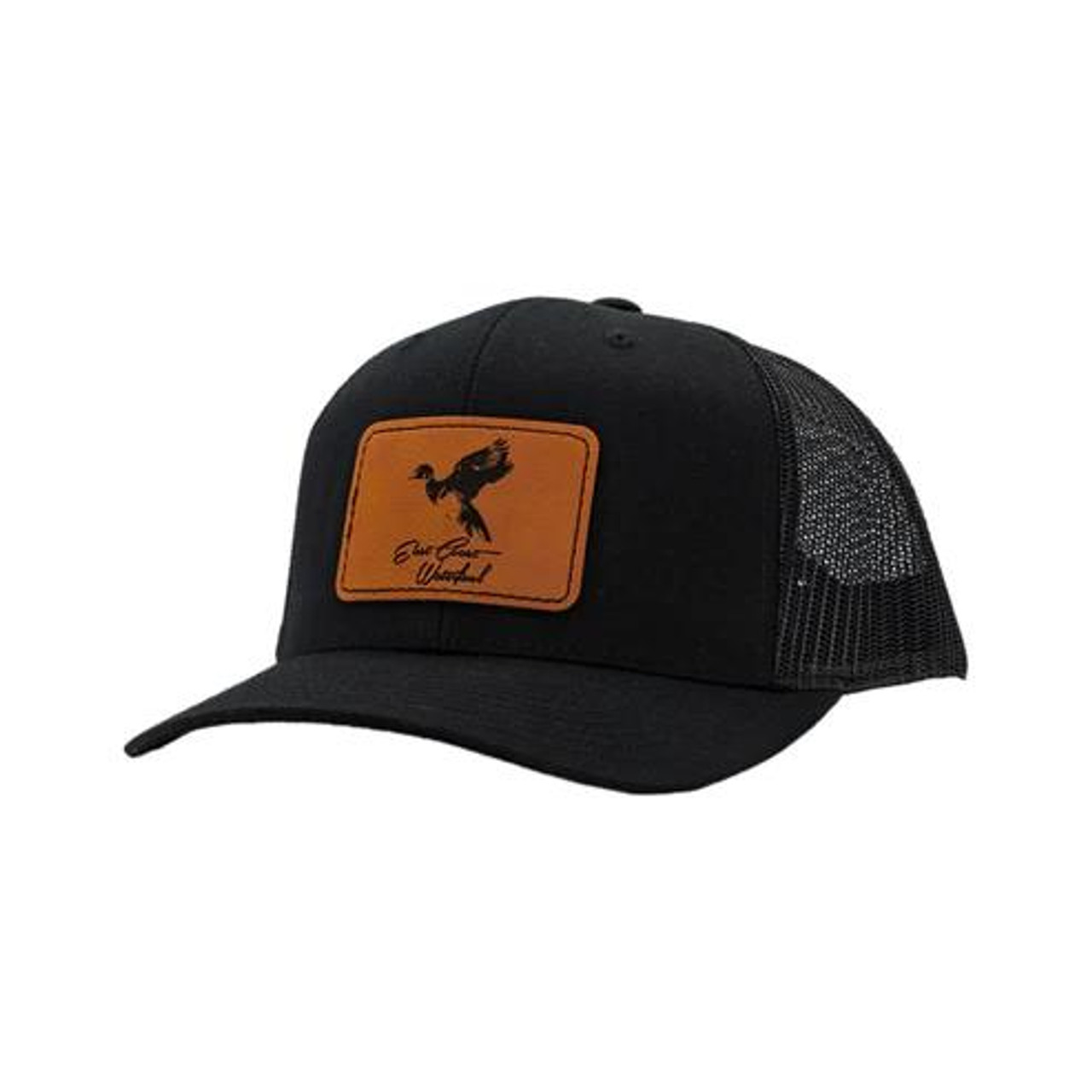 East Coast Waterfowl Leather Woodie Patch Hat - Black - Dance's ...
