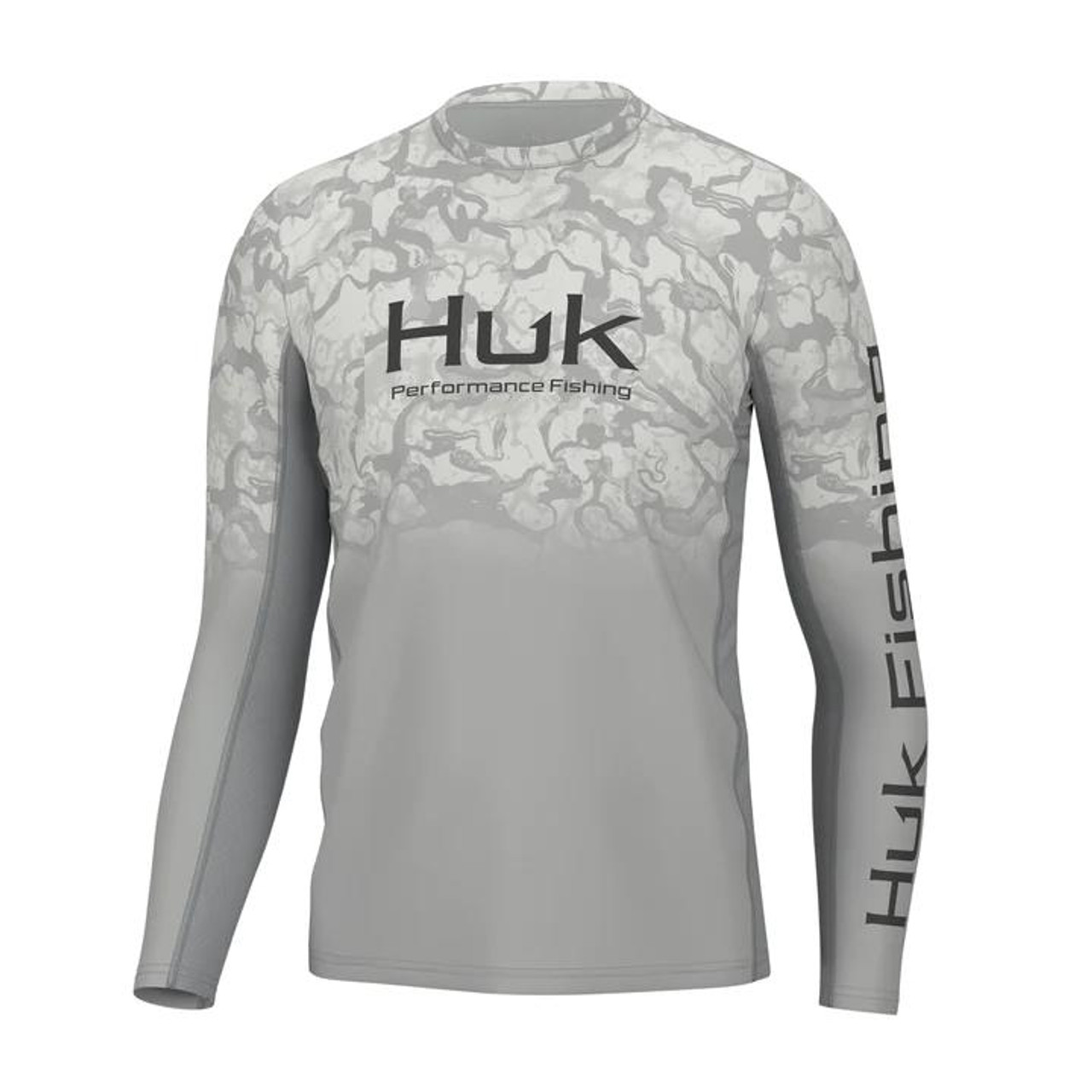 Huk Men's Icon X Fade Shirt - Long Sleeve - Inside Reef Harbor Mist -  Dance's Sporting Goods