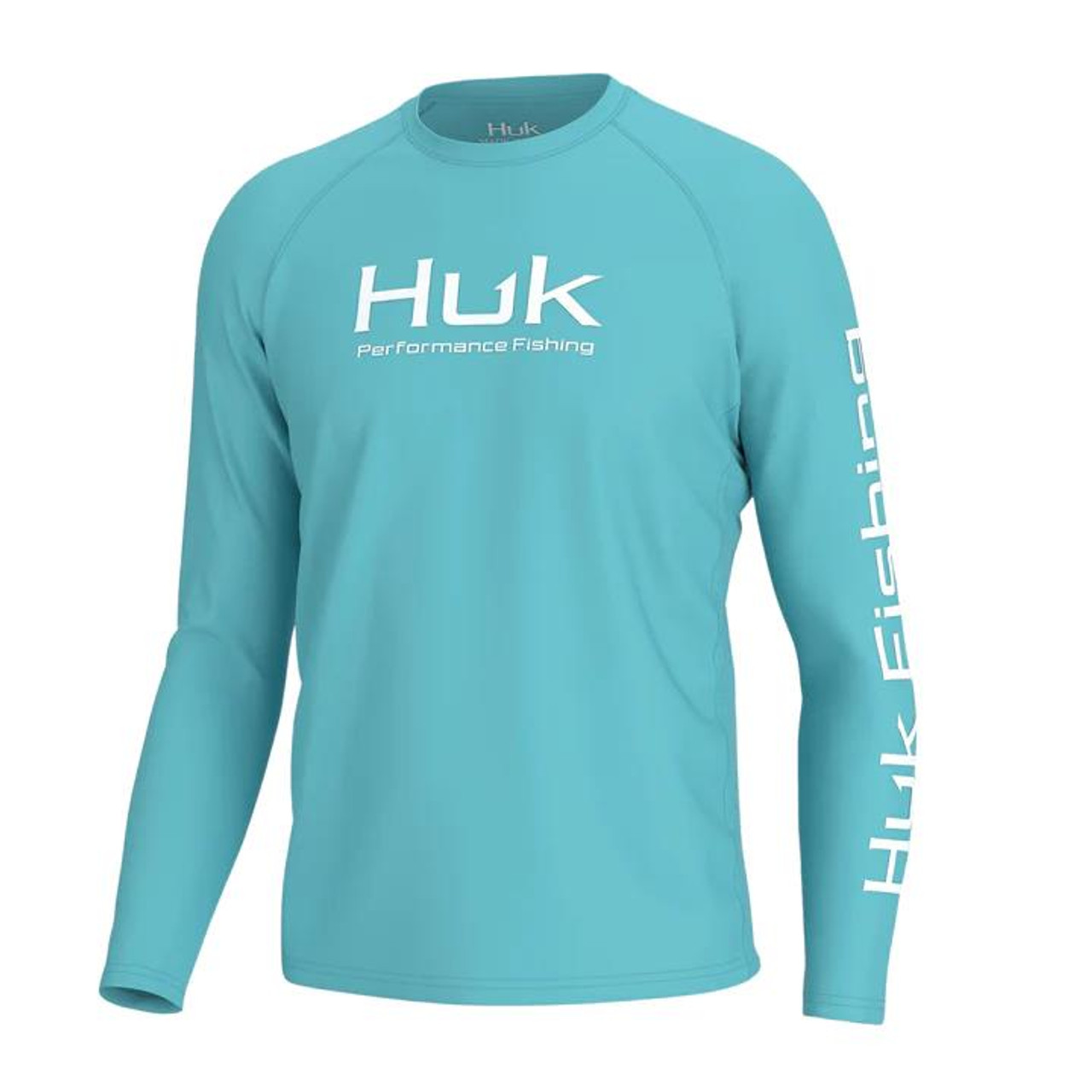 Huk Men's Vented Pursuit Shirt - Long Sleeve - Sunwashed Red