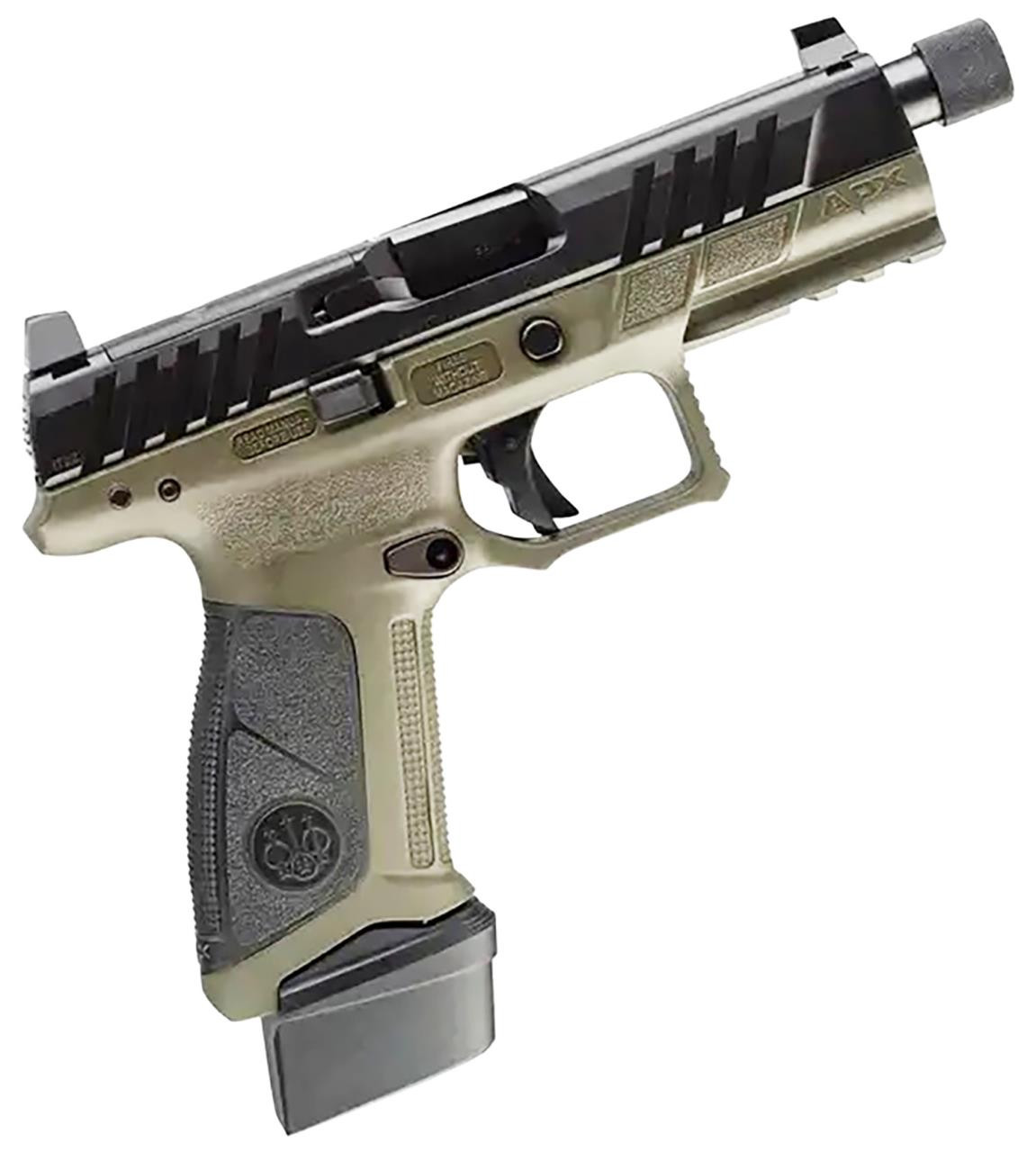 Beretta APX A1 Tactical 9mm 4.8" Threaded Barrel OD Green / Black