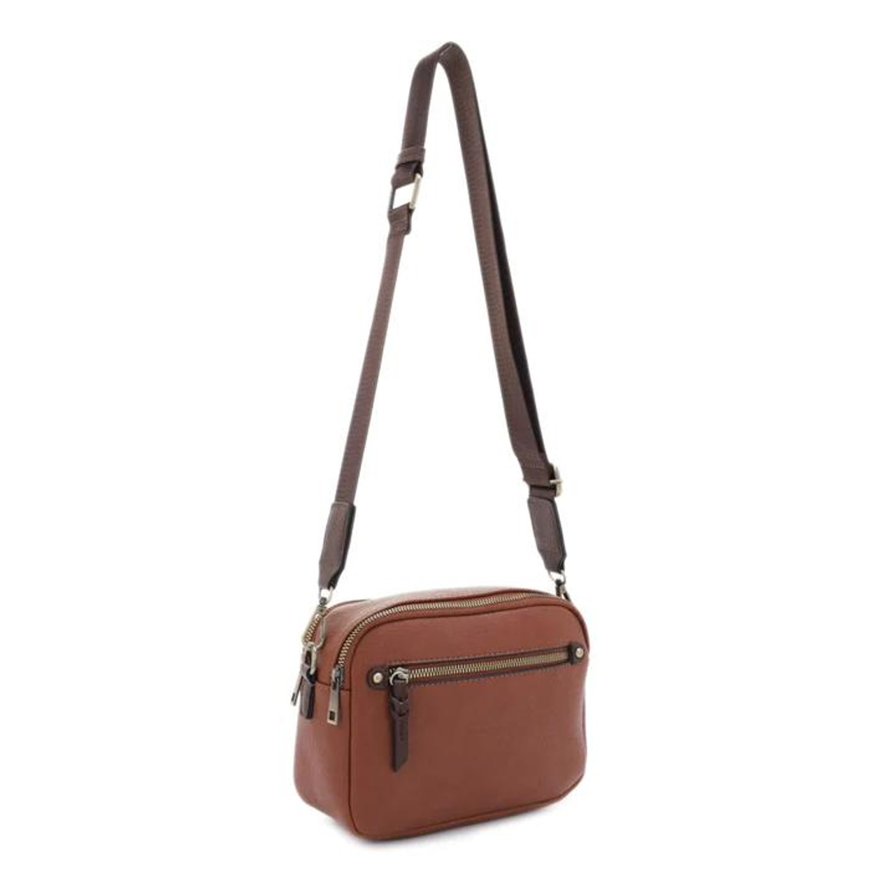 JESSIE & JAMES Triple Zip Crossbody Concealed Carry Bag Small