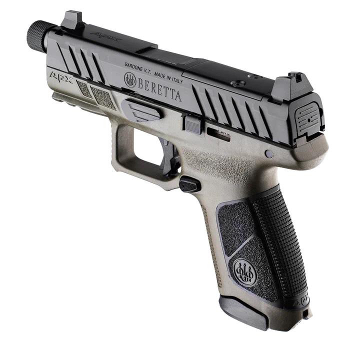 Beretta APX A1 Tac 9mm 4.2" Threaded Barrel OD Green 15 Round