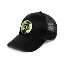 Chapeau camionneur patch logo Benelli vintage camouflage marron marron