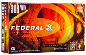 Federal Fusion 308 Win - 165 Grain Fusion SP - 20 Rounds - 029465097950