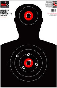 Thompson Target HALO Human Silhouette Target - 12.5" x 19" - 5 Pack - 718837246446