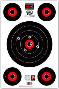  Thompson Center Halo Bullseye Target - Reactive Splatter - 12.5" x 19" - 5 Pack - 718837246408
