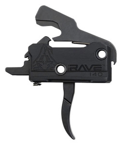 Rise Armament Rave 140 Trigger with Anti Walk Pins - Single Stage - Curved - 3.5 LB - 850011713051