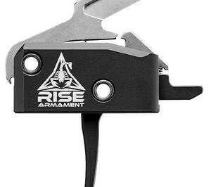 Rise Armament Rave 434 High Performance Trigger with Anti Walk Pins - Single Stage - Flat - 3.5 LB - 850011713099