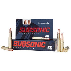 Hornady Subsonic 450 Bushmaster - 395 Grain Sub-X - 1050 FPS - 20 Rounds - 090255822472