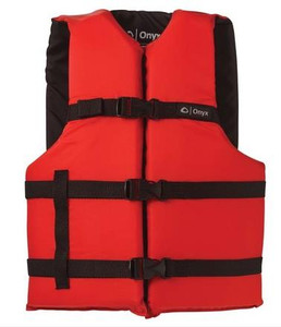 Onyx General Purpose Life Oversized Vest - Adult - Red / Black - 043311013185
