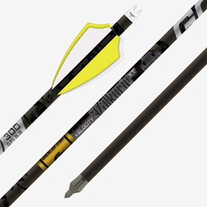 Gold Tip Velocity Valkyrie XT Arrows - 32" - 400 Spine - .003" - 2.75" 4 Fletch Vanes - 6 Pack - 791331010508