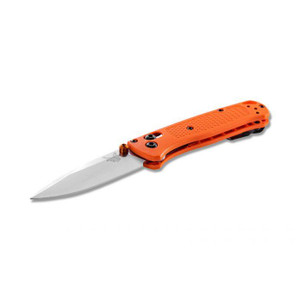 Benchmade Mini Bugout 5860 - Plain Drop Point - Orange - 610953188993 Benchmade Mini Bugout 5860 - Plain Drop Point - Orange - 610953188993