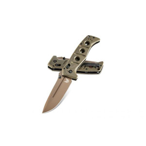 Benchmade Adamas 6365 - Plain Drop Point - FDE - 610953203641