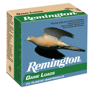 Remington Game Load 20 Gauge - 2.75" - #8 - 7/8oz Payload - 1225 FPS - 25 Rounds - 047700040400