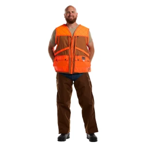 Dan's Briar Proof Upland Game Vest - Blaze Orange / Brown - 400100002389