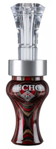 Echo Calls Blue Diamondwood / Poly Timber Duck Call - Double Reed - 643680777819