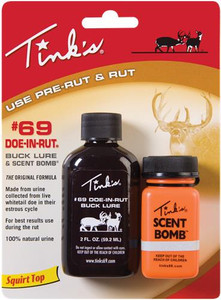 Tink's #69 Doe-In-Rut Buck Lure Value Pack with Scent Bomb - 2oz - 049818876063