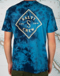 Salty Crew Tippet Premium Tee - Short Sleeve - Blue Tie Dye - 804046264361