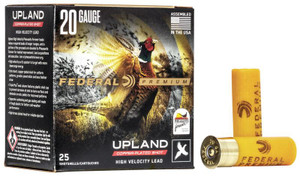 Federal Premium Upland Wing-Shok 20 Gauge - 2.75" - 7.5 Shot - 1 oz - 1350 FPS - 25 Rounds - 029465022709