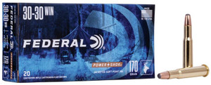 Federal Power-Shok 30-30 Win - 170 Grain SPRN - 2200 FPS - 20 Rounds - 029465084493