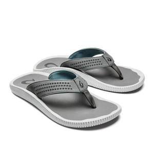 Olukai Ulele Men's Beach Sandals - Stone - 883956364255