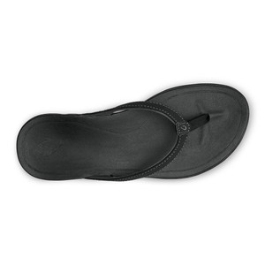 Olukai Ho'opio Women's Beach Sandals - Onyx - 883956242171