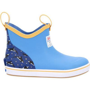 XTRATUF Kid's Ankle Deck Boot - Blue Dolphin - 193715408503