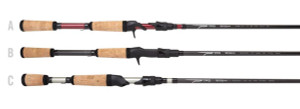 Temple Fork Tactical Bass Spinning Rod - 7'3" - Medium Heavy - 086994085858