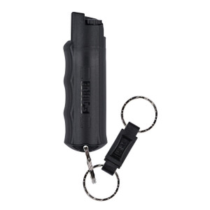Sabre Pepper Spray With Quick Release Key Ring - Black - 023063105550