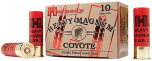 Hornady Heavy Magnum Coyote 12 Gauge - 3" - 00 Buckshot - 1-1/2oz Payload - 1300 FPS - 10 Rounds - 090255862249 Hornady Heavy Magnum Coyote 12 Gauge - 3" - 00 Buckshot - 1-1/2oz Payload - 1300 FPS - 10 Rounds - 090255862249