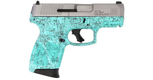 Taurus G3C 9mm - Cyan Splatter / Stainless - 12 Round - 725327938323