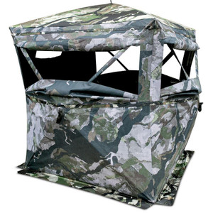 Primos Full Frontal One-Way See-Through Hunting Blind - 58" x 58" x 67" High - Veil Camo - 010135651121
