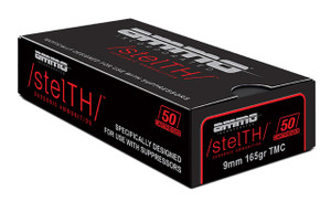 Ammo Inc Stelth 9mm - 165 Grain TMC - 800 FPS - 50 Rounds - 818778022199